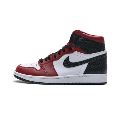 Jordan 1 Retro High Satin Snake Chicago Replica,  CD0461-601, Replica Shoes 01