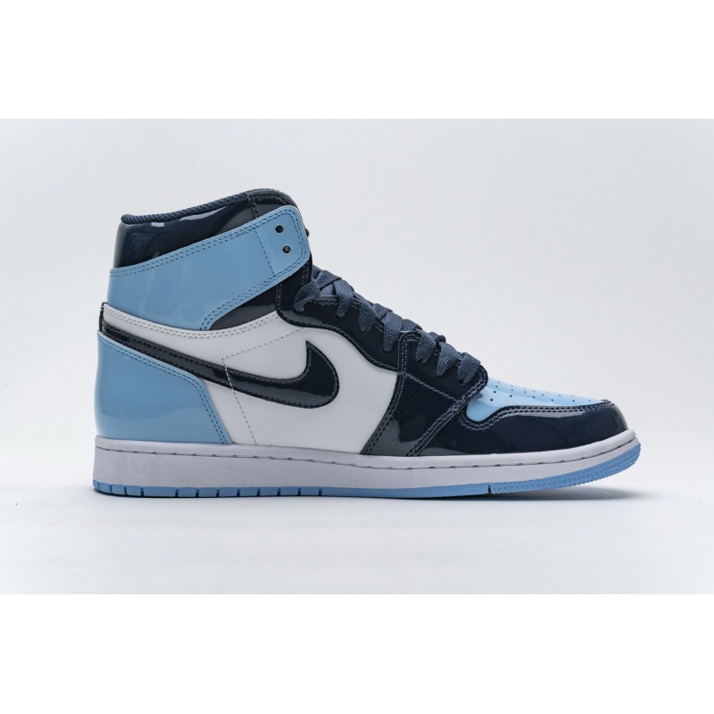 Jordan 1 Retro High UNC Patent Replica,  CD0461-401, Replica Shoes