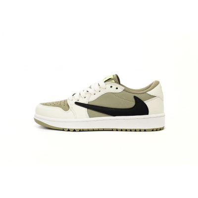 Jordan 1 Retro Low Golf Travis Scott Neutral Olive Replica,  FZ3124-200 01