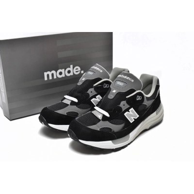 New Balance 992 Black Grey Suede Replica, M992EB 02