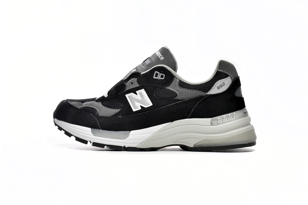 New Balance 992 Black Grey Suede Replica, M992EB