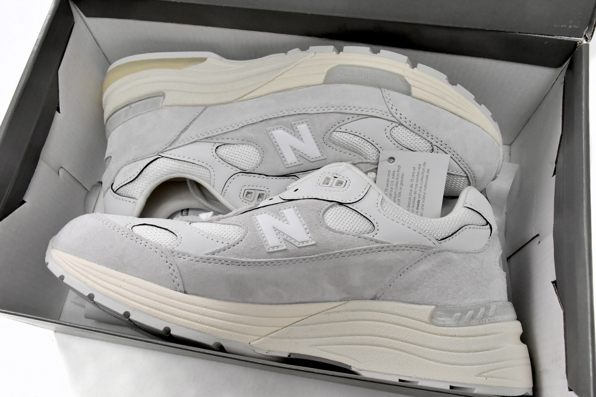 New Balance 992 White Silver Replica, M992MD