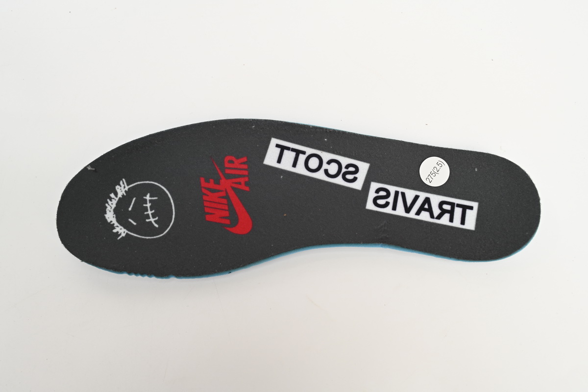 Travis Scott x Air Jordan 1 Low Black Grey Low Help Replica,  DM7866-001