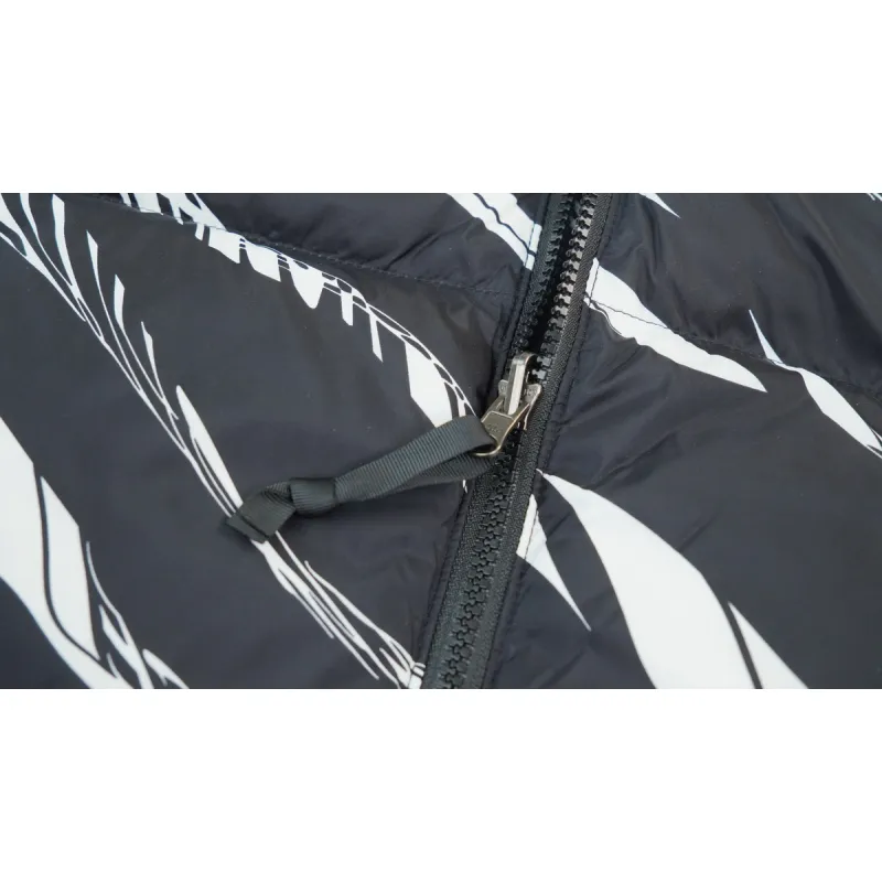 TheNorthFace Splicing White And Black Zebra