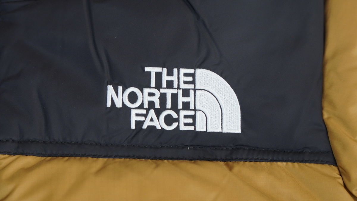 TheNorthFace Splicing White And Red Yellowish Brown
