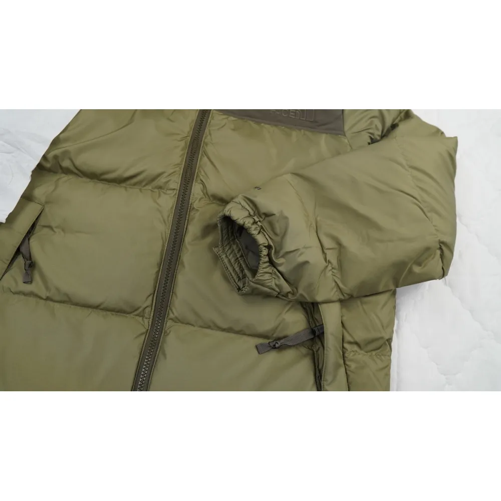 TheNorthFace Splicing White And Double Green