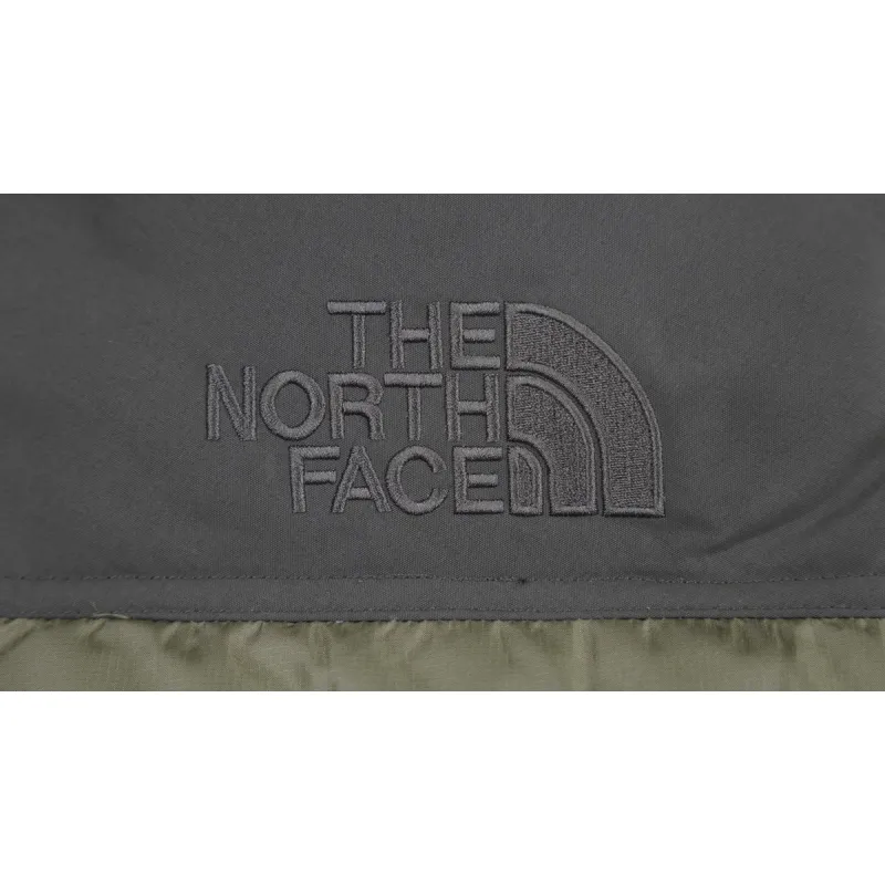 TheNorthFace Splicing White And Double Green