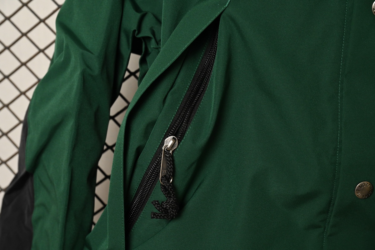 TheNorthFace Black and Blackish Green Interchange Jacket
