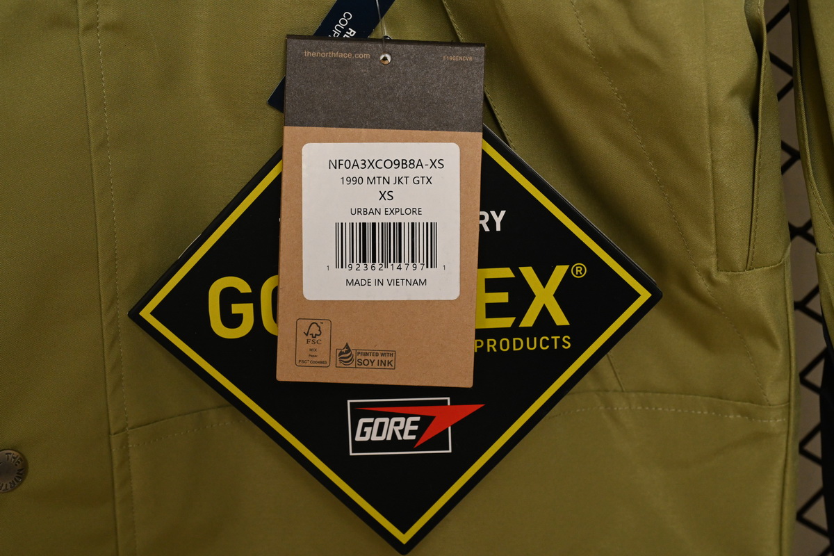 TheNorthFace Black and Mustard Green