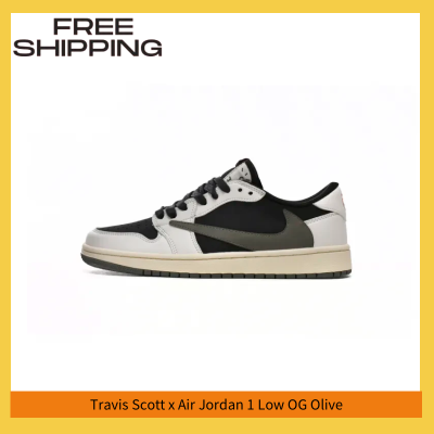 GET Jordan 1 Retro Low OG SP Travis Scott Olive Replica, DZ4137-106 01