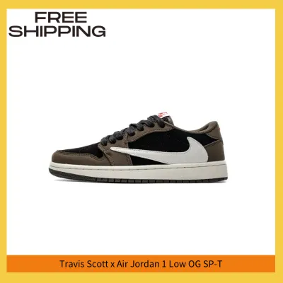 【⚡free shipping⚡】Travis Scott x Air Jordan 1 Low Black Grey Low Help Replica,  DM7866-001 01