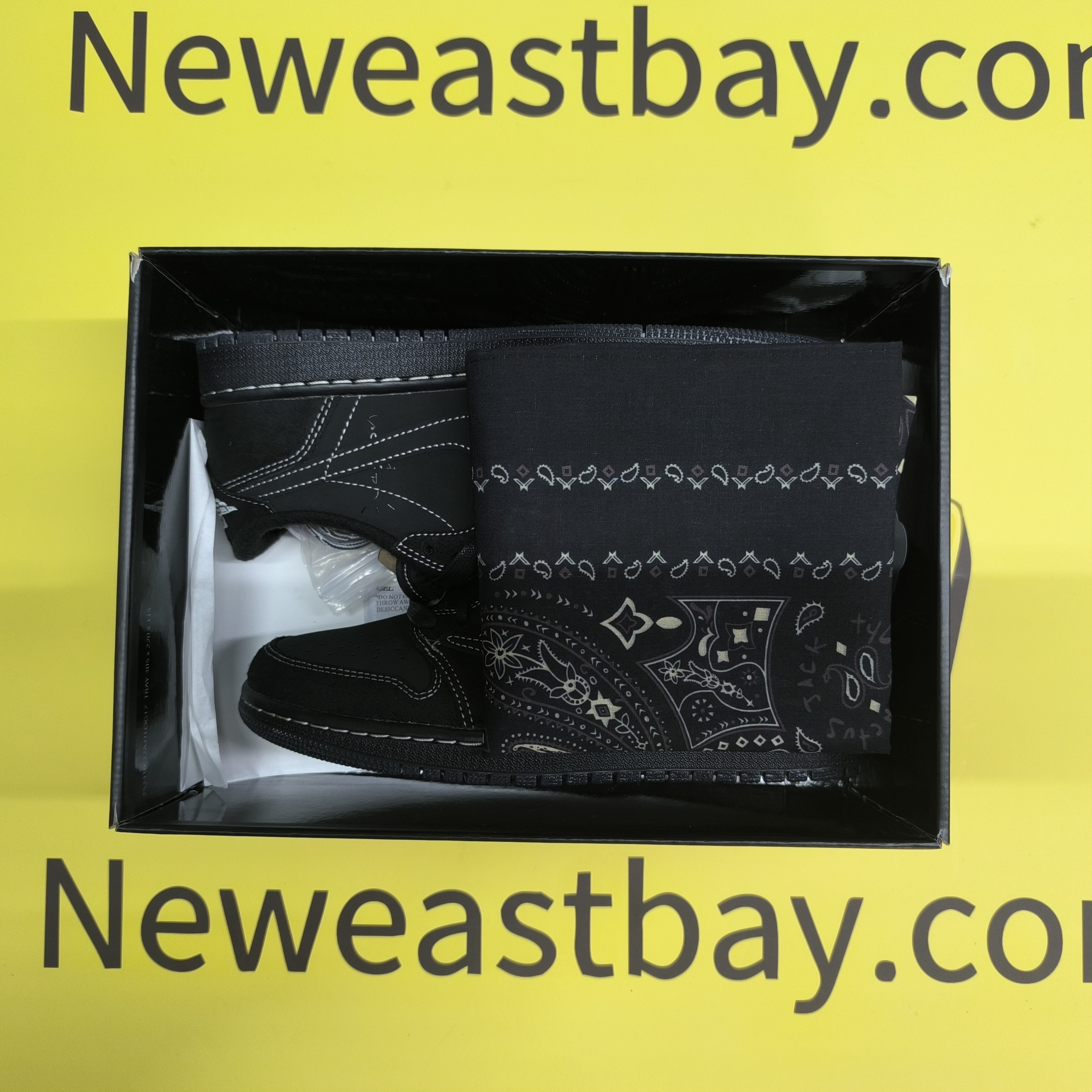 GET Jordan 1 Retro Low OG SP Travis Scott Black Phantom Replica, DM7866-001