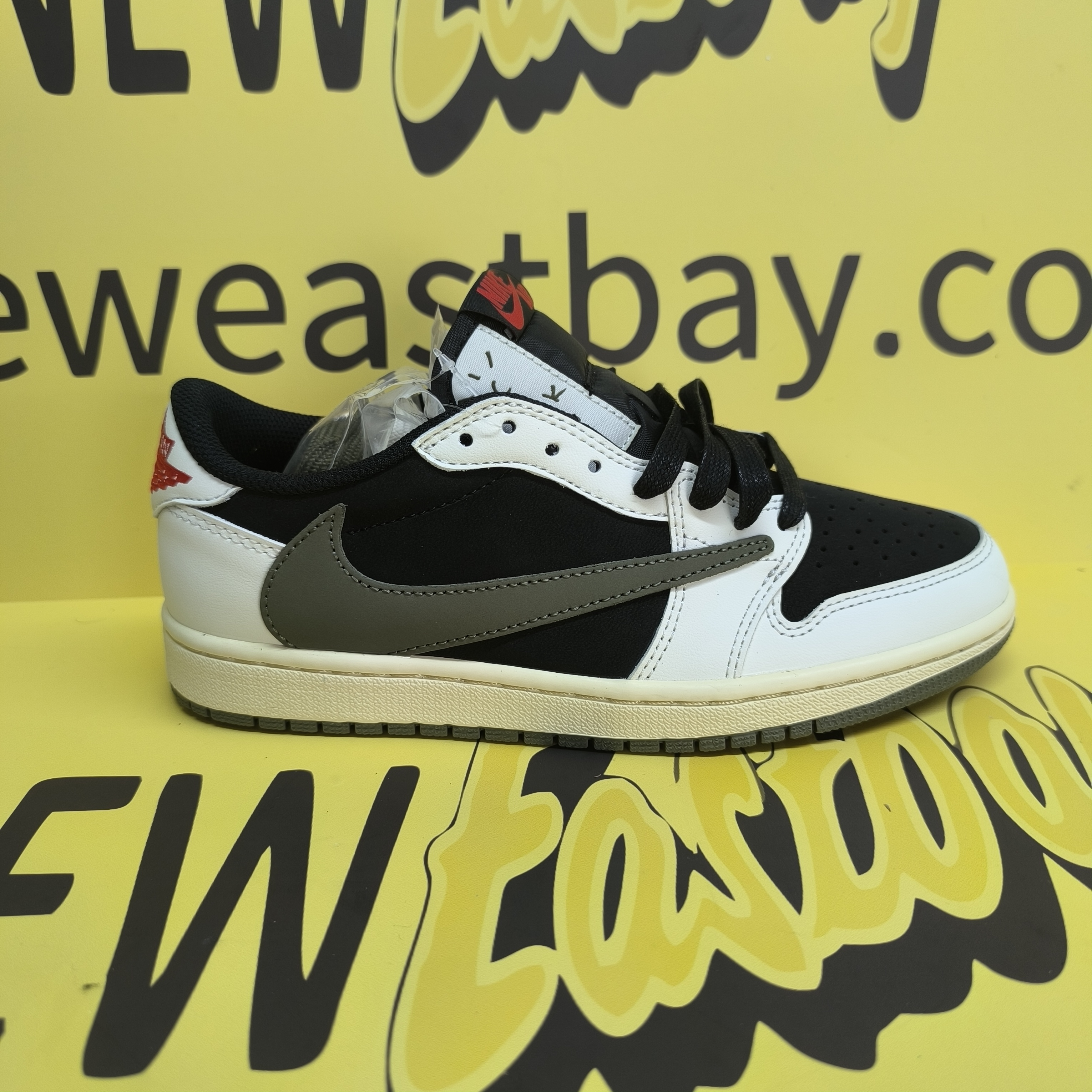 GET Jordan 1 Retro Low OG SP Travis Scott Olive Replica, DZ4137-106