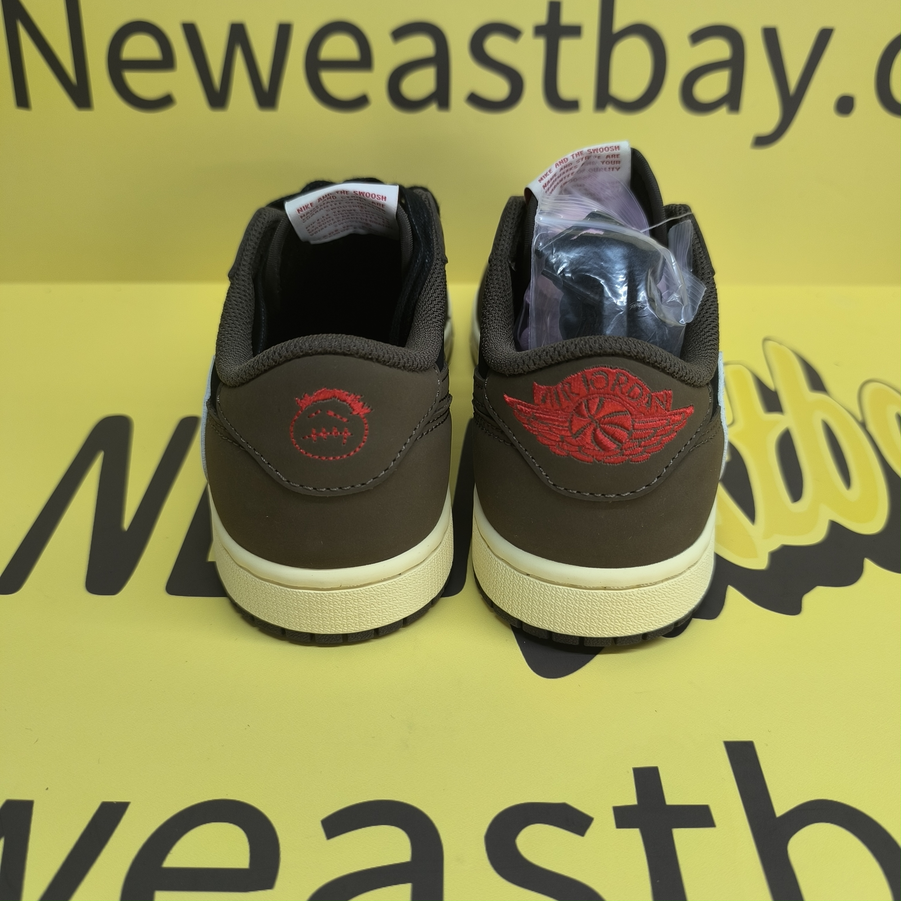 GET Travis Scott x Air Jordan 1 Low Black Grey Low Help Replica,  DM7866-001