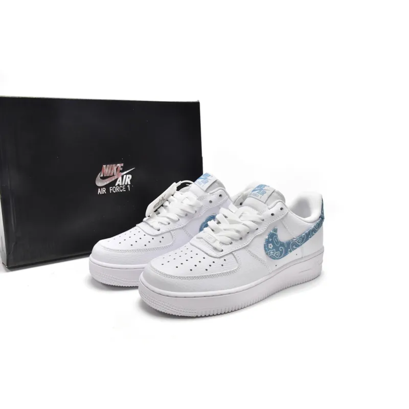  Air Force 1 Low '07 Essential White Worn Blue Paisley , DH4406-100
