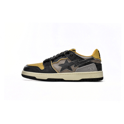  A Bathing Ape Bape SK8 Sta Vintage Black Yellow 1120-291-021 01
