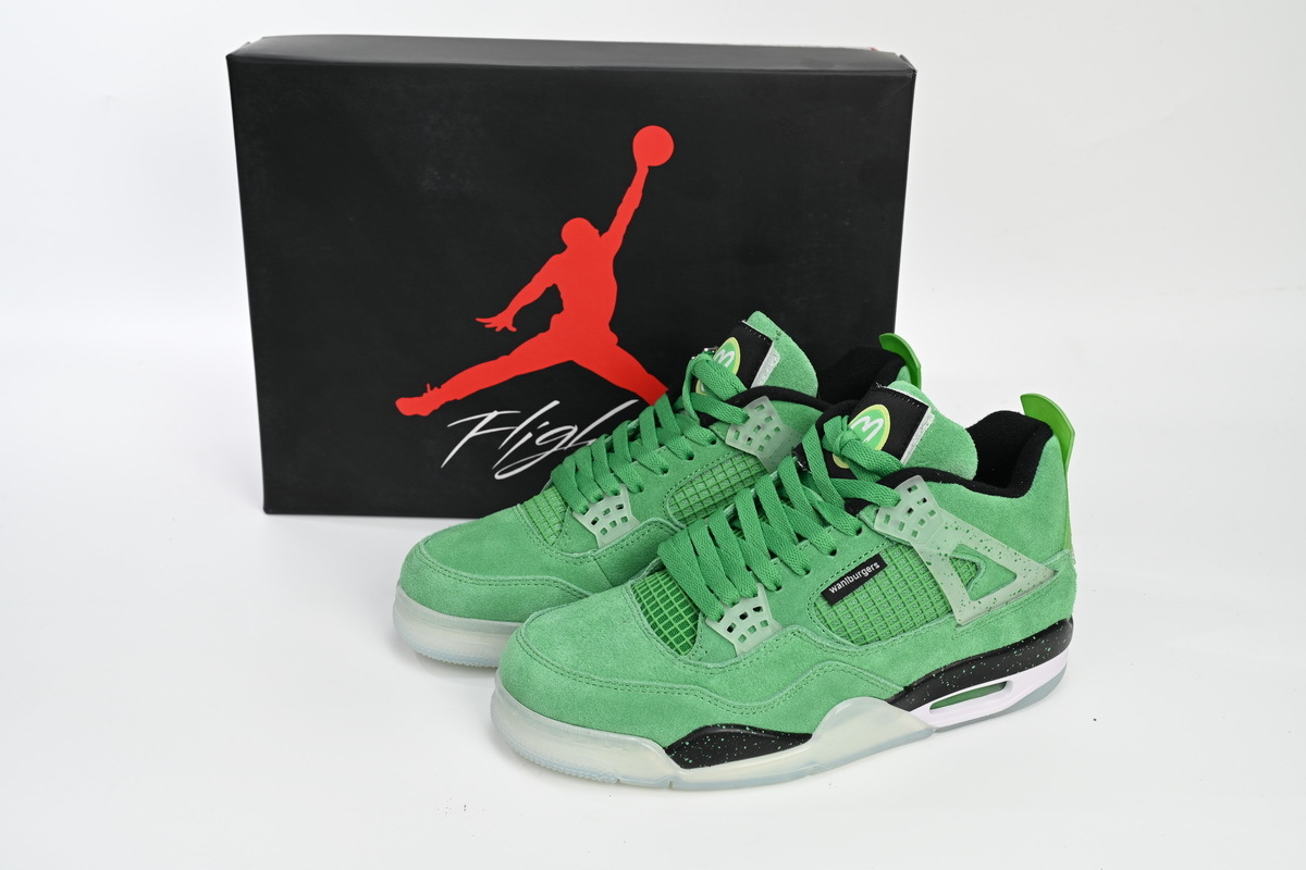  Jordan 4 Retro Emerald Green Black,904284