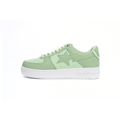 Special Sale A Bathing Ape Bape Sta Low Apple Green 0ZXSH M191 006K 01