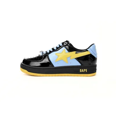 Special Sale A Bathing Ape Bape Sta Low Black, Blue, And Yellow 1H20 191 046 01