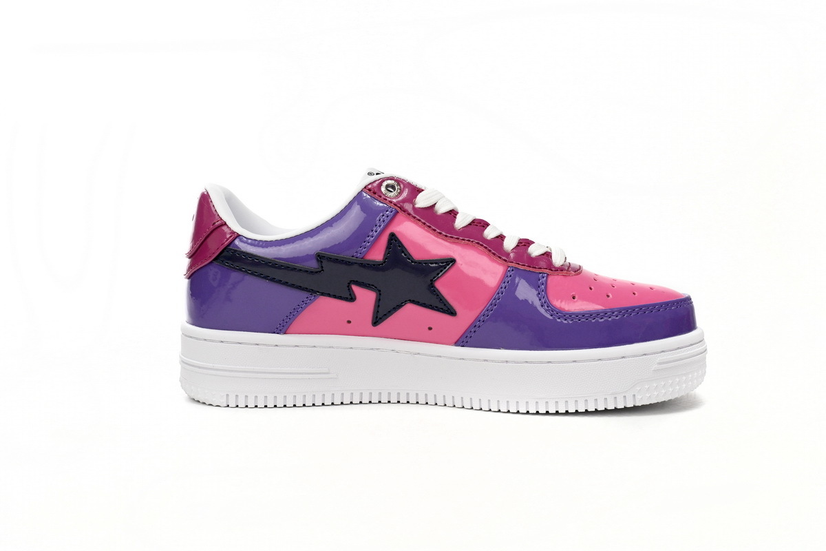 Special Sale A Bathing Ape Bape Sta Low Purple Mirror Surface 1H20 191 046