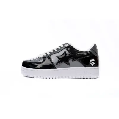 Special Sale A Bathing Ape Bape Sta Low Black Grey Baolan 1H20 191 046 01