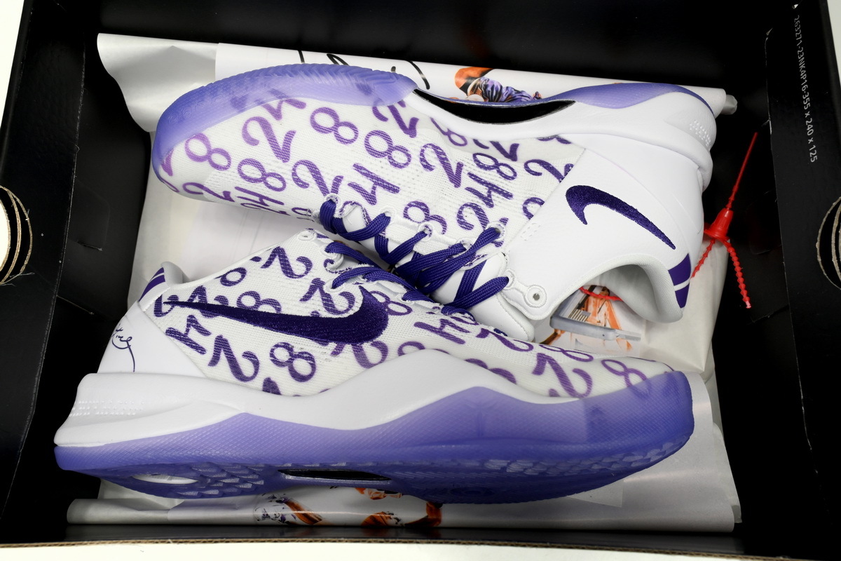 ❤️ best cheap Kobe 8 Protro “White Court Purple” FQ3549-191