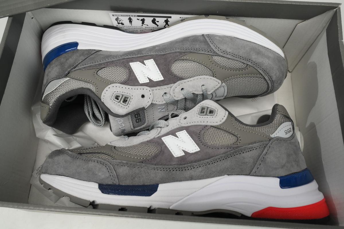  New Balance 992 Grey Blue Red M992AG