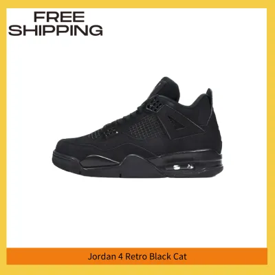 【⚡free shipping⚡】 Jordan 4 Retro Black Cat, CU1110-010 01