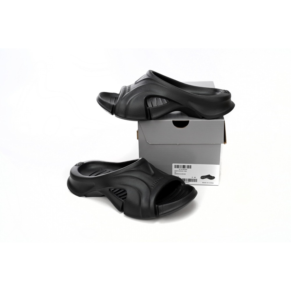 PKGoden  Balenciaga Mold Slide Sandal Black 653873W3CE21000  