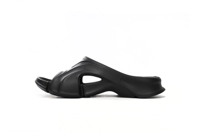 POP   Balenciaga Mold Slide Sandal Black 653873W3CE21000   01
