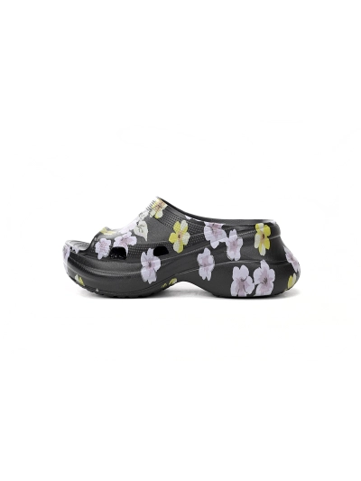 POP   BALENCIAGA Pool Croc Watermark Black 677389 W1S8G 6556  01
