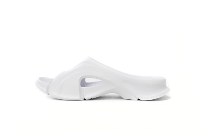 POP   Balenciaga Mold Slide Sandal White 653874 W3CE2 9000 01
