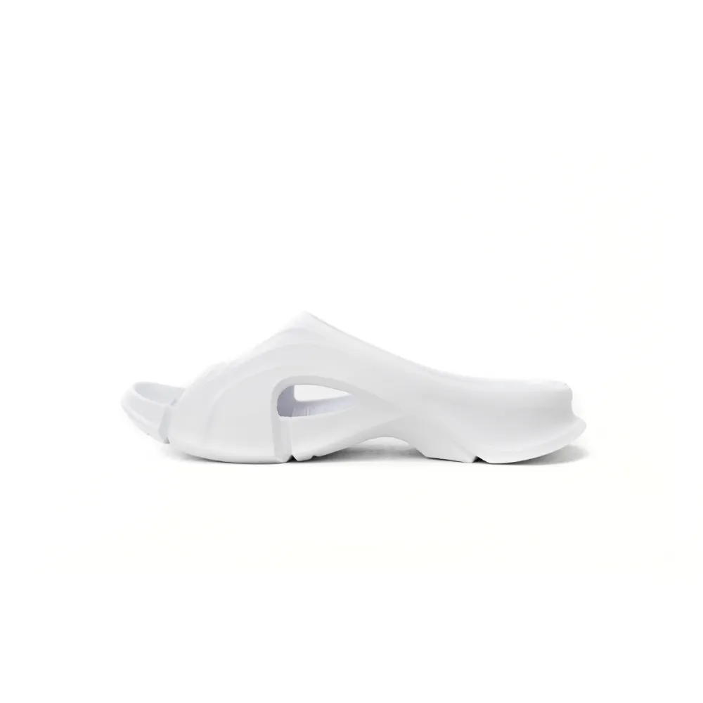 Balenciaga Mold Slide Sandal White 653874 W3CE2 9000