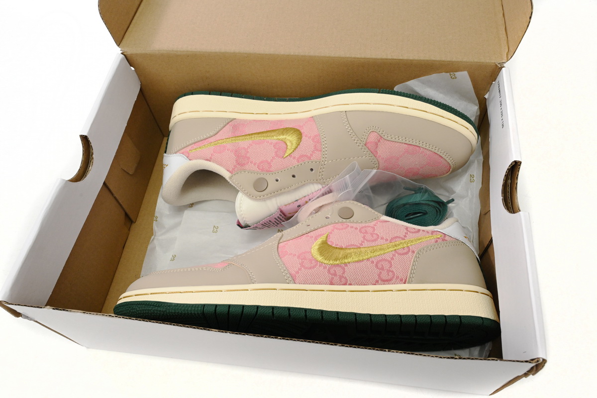 Air Jordan 1 Low Pink Gold Hook AV3918-688 