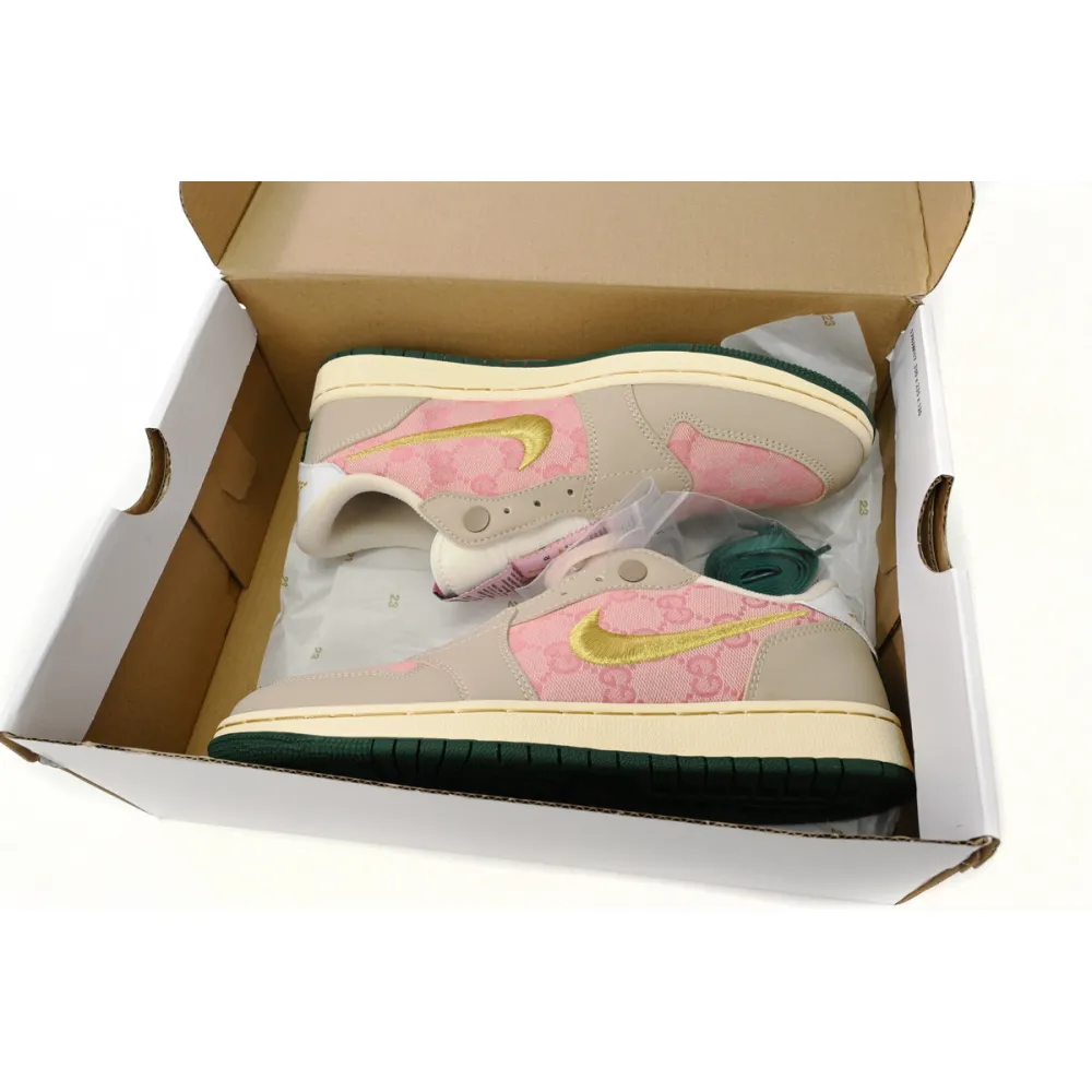 Air Jordan 1 Low Pink Gold Hook AV3918-688 