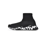 Balenciaga Speed Graffiti Trainers Black