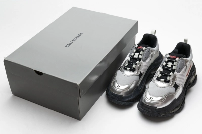 PKGoden   Balenciaga Triple S Black Silver 541624 W09E1 7320  02