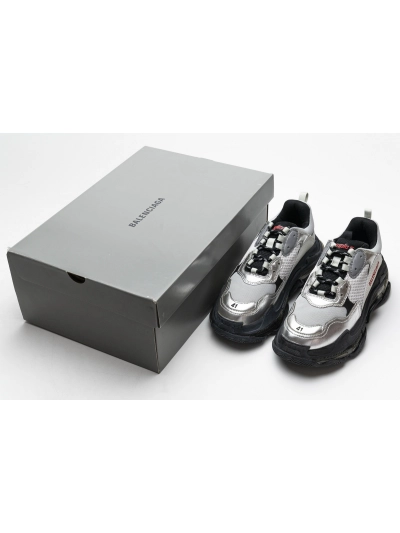 PKGoden   Balenciaga Triple S Black Silver 541624 W09E1 7320  02
