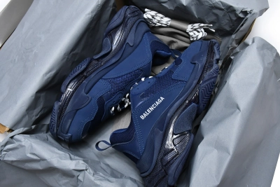 PKGoden   Balenciaga Triple S Dark Blue 541624 W091 4107  02