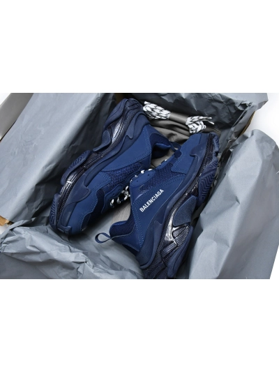 PKGoden   Balenciaga Triple S Dark Blue 541624 W091 4107  02