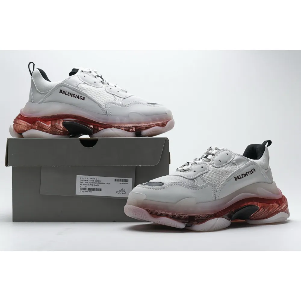 PKGoden  Balenciaga Triple S Milk White Black 0625 W09O1 