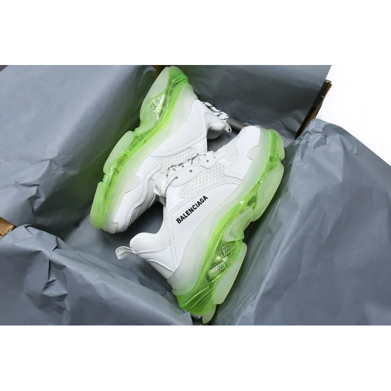 Balenciaga Triple S White Green 544351 W0901 9010 