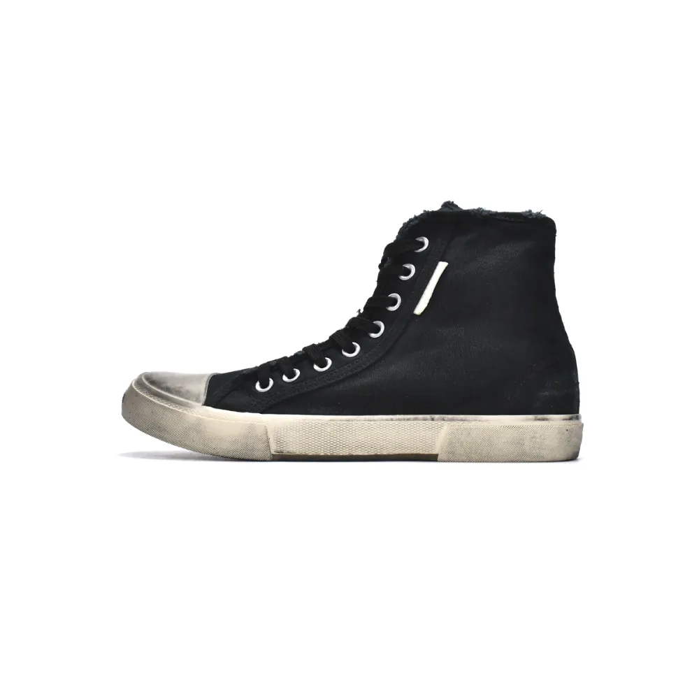 Balenciaga Paris High Destroyed - Black White 688752 W3RC1 1090 