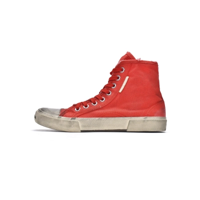 Balenciaga Paris High Destroyed - Red 688756 W3RC4 6090  01