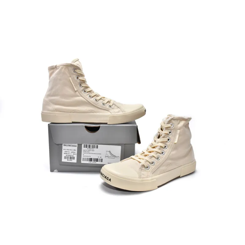 PKGoden  Balenciaga Paris High Destroyed - White 688752 W3RC4 9090 