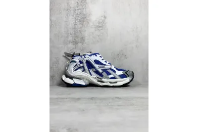 PKGoden   Balenciaga Runner White Blue 677403W3RB34912 01