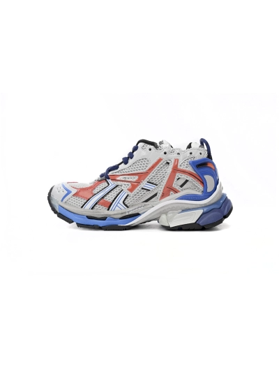 PKGoden   Balenciaga Runner White Blue Orange 677402 W3RB6 1264  01