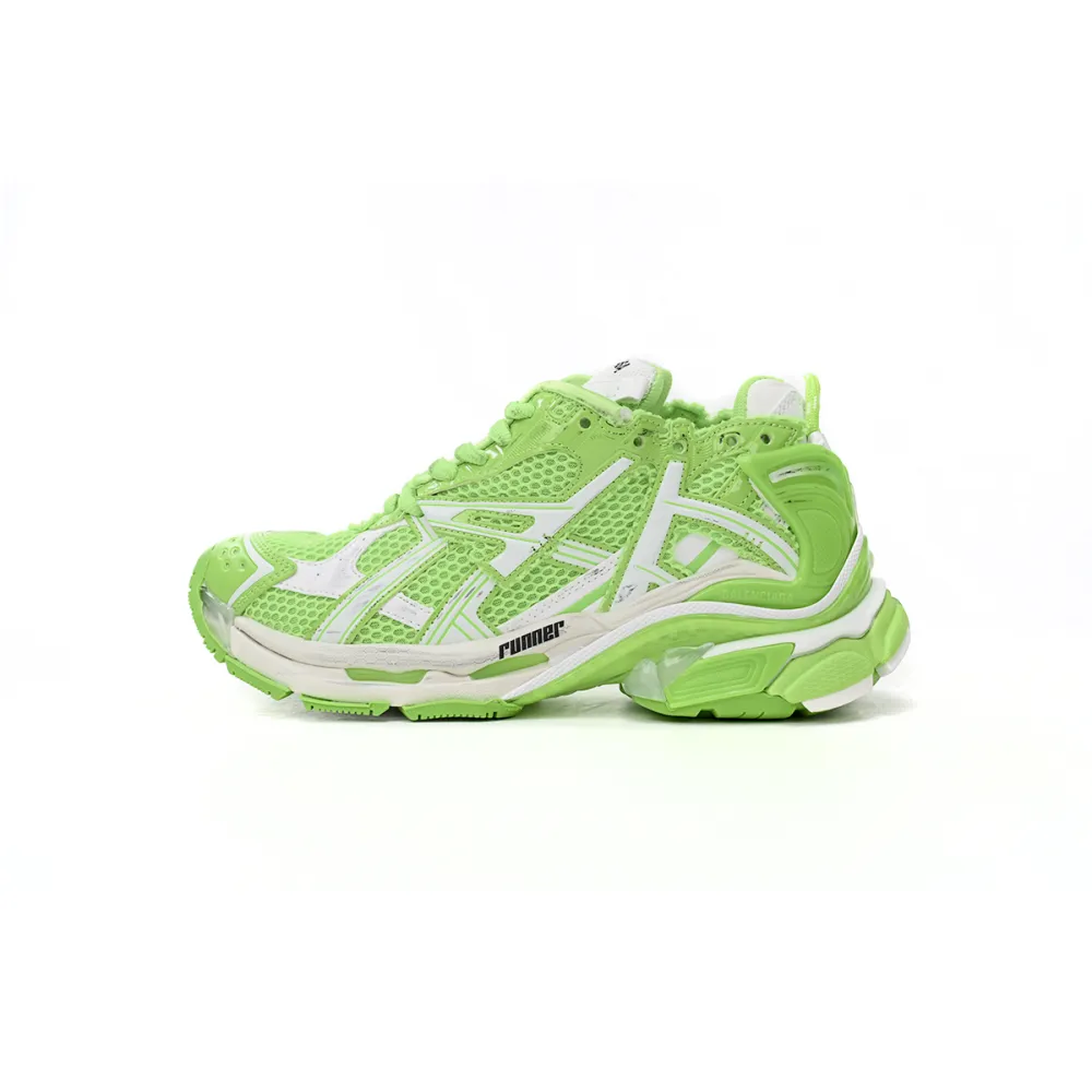 Balenciaga Runner White Green 677402 W3RBM 3590 