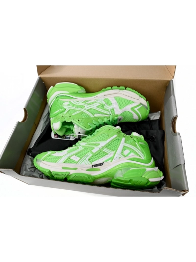 PKGoden   Balenciaga Runner White Green 677402 W3RBM 3590  02