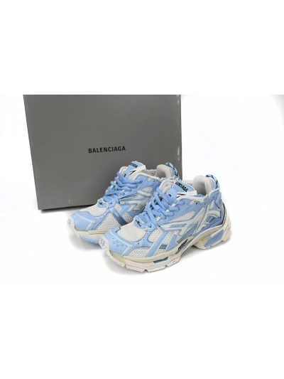 PKGoden   Balenciaga Runner White Light Blue 677402 W3RB2 9744  02